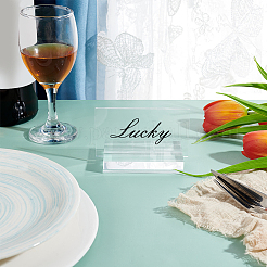 Transparentes leeres Platzschild- und Sockelhalter-Set aus Acryl&nbsp;FIND-WH0042-52