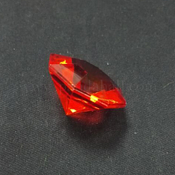 Cabochons de dos en strass acrylique&nbsp;GACR-WH0001-01B