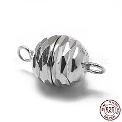 Anti-ossidazione placcato rodio 925 fermagli magnetici in argento sterling&nbsp;STER-L057-014P