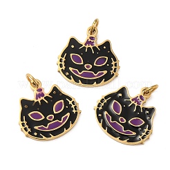 Halloween-Ionenbeschichtung (IP) 304 Edelstahl-Charms&nbsp;STAS-D066-08G