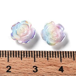 Dreifarbige undurchsichtige Harz-Cabochons&nbsp;X-CRES-P029-C02