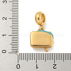 Ionenplattierung (IP) 304 Edelstahl europäische Anhänger&nbsp;STAS-U005-40G