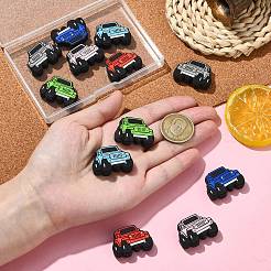 12 pièce de perles focales en silicone de 6 couleurs&nbsp;SIL-CJ0002-65
