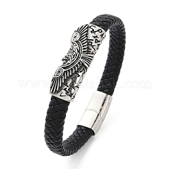 Geflochtene Armbänder aus Mikrofaser-Lederband&nbsp;BJEW-D304-09AS