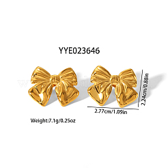 Boucles d'oreilles papillon en acier inoxydable 304 de style français&nbsp;CG5144