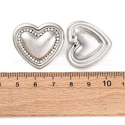 Boucles d'oreilles à tige en acier inoxydable 304 avec strass&nbsp;EJEW-K311-02P