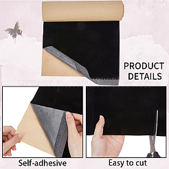 3 pièce de tissu floqué auto-adhésif&nbsp;DIY-CY0003-72A