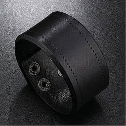 Flache Armbänder aus Rindslederkordel&nbsp;BJEW-WH20007-09C