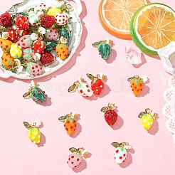 5pcs pendentifs au chalumeau faits à la main&nbsp;PALLOY-YW00108-06A