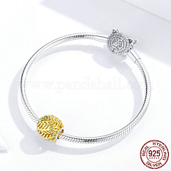 925 perla europea in argento sterling rodiato&nbsp;STER-FF0012-06GP