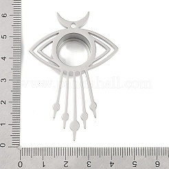 Colgantes grandes con medallón de acero inoxidable 304&nbsp;STAS-S132-12P-02