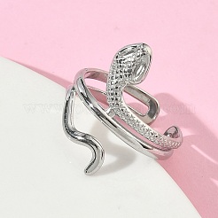 Anelli aperti con polsino in acciaio inossidabile 304 per donna&nbsp;RJEW-L341-01B-P