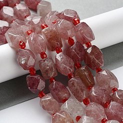 Fragola naturale perle di quarzo fili&nbsp;G-C182-14-01