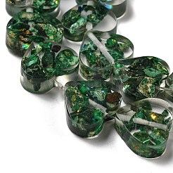 Diaspro imperiale naturale tinto con fili di perline di resina&nbsp;G-G083-B06-01