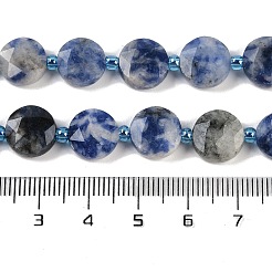Natürliche blaue Fleck Jaspis Perlen Stränge&nbsp;G-C116-A79-01