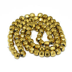 Electroplate non magnetici ematite sintetico fili di perline&nbsp;G-T061-50A