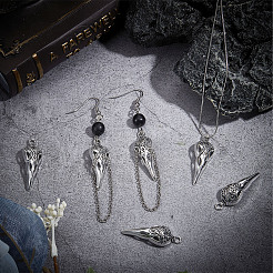 40 pièces pendentifs en alliage de style tibétain&nbsp;FIND-SC0004-03
