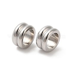 Perles européennes en acier inoxydable 304 anti-ternissement&nbsp;LS-STAS-H214-05P