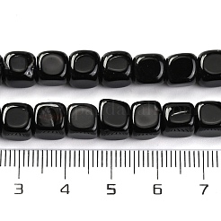 Natürliche schwarze Onyxperlenstränge&nbsp;G-G177-E15-02