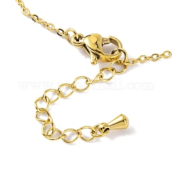 Pulseras de cadena de cable de acero inoxidable 304 con revestimiento iónico (IP)&nbsp;BJEW-H606-07G