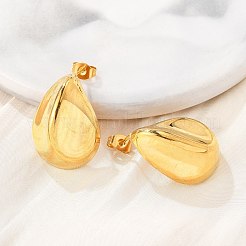 Boucles d'oreilles à tige en acier inoxydable 304&nbsp;EJEW-D319-09A-G