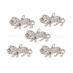 Adornos de latón micropavé de circonia cúbica&nbsp;KK-E068-VB301