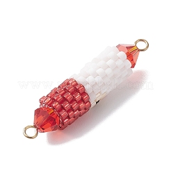 Glasperlen Weihnachtsmann Glieder Verbinder Charms&nbsp;PALLOY-MZ00917-01