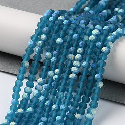 Chapelets de perles en verre imitation jade&nbsp;EGLA-A034-T3mm-MB27