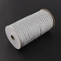 Cordon élastique tricoté anti-dérapant en polyester scintillant de 144 mètre&nbsp;OCOR-WH0080-38A