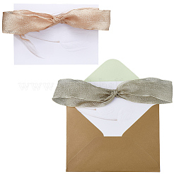 2 carte de vœux de mariage en papier de 2 couleurs&nbsp;AJEW-GF0012-70