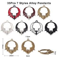 35pcs 7 Arten Legierungsanhänger&nbsp;PALLOY-CJ0002-46