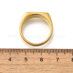 Anelli rettangolari in acciaio inossidabile 304 per le donne&nbsp;RJEW-B120-01G