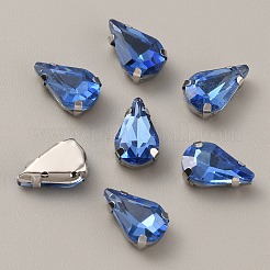 Tropfenförmiger Strass zum Aufnähen&nbsp;FIND-WH0128-94B