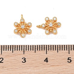 925 silberner Pavé-Anhänger mit Schneeflockenmotiv und klarem Zirkonia&nbsp;STER-O006-03G