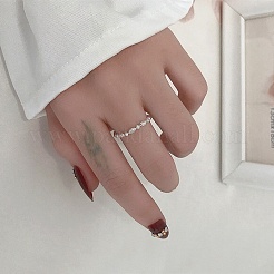 925 anello per dito a cursore penzolante in argento sterling per donna ragazza&nbsp;RJEW-C006-03S