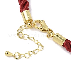 Fabrication de colliers en cordon torsadé en nylon de 5 mm&nbsp;FIND-G096-01G-22