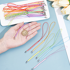 42 Stück 7 Farben Nylon-Lanyard-Hand-Handygurte&nbsp;FIND-GF0009-03
