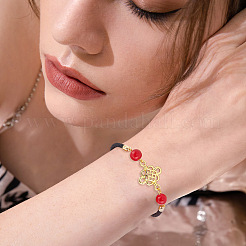 15 Stück 15 Farben gedrehte Nylonschnur-Silberarmbänder&nbsp;MAK-UN0001-57