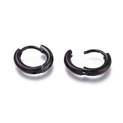 Orecchini a cerchio huggie in acciaio inossidabile 304&nbsp;EJEW-O087-06G