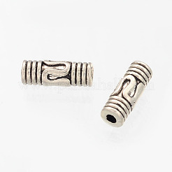 Perline tubo d'argento tibetano colonna&nbsp;X-AB88