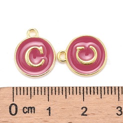 Breloques en émail d'alliage plaqué or&nbsp;X-ENAM-S118-08C