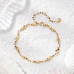 Bracelets à maillons de poisson en laiton pour femmes&nbsp;BJEW-JB12576