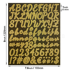 Wasserfeste Aufkleber aus Alphabet- und Zahlenpapier&nbsp;LETT-PW0002-44A