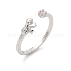 925 offener Manschettenring aus Sterlingsilber für Damen&nbsp;RJEW-R008-03A-02