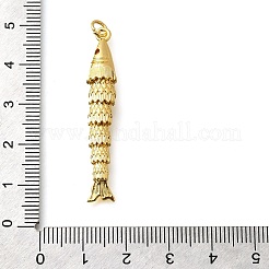 Pendentifs avec zircon cubiques à micro-pavés en laiton&nbsp;X-KK-R217-01G-04