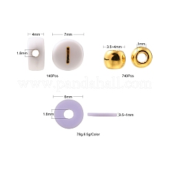 DIY bunte Fimo Perlen Schmuckherstellung Kit&nbsp;DIY-FS0002-13