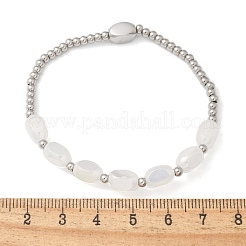 304 Edelstahlperlen-Stretcharmbänder für Damen&nbsp;BJEW-M054-01P-01