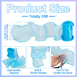 12 m Polyester-Wellenkantenband&nbsp;DIY-TA0013-02