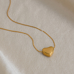 Collane con ciondolo a forma di cuore in acciaio inossidabile 304 per donna&nbsp;LS-GT5254
