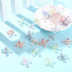 50 Stück transparente Acrylperlen mit UV-Beschichtung&nbsp;MACR-CJ0002-21